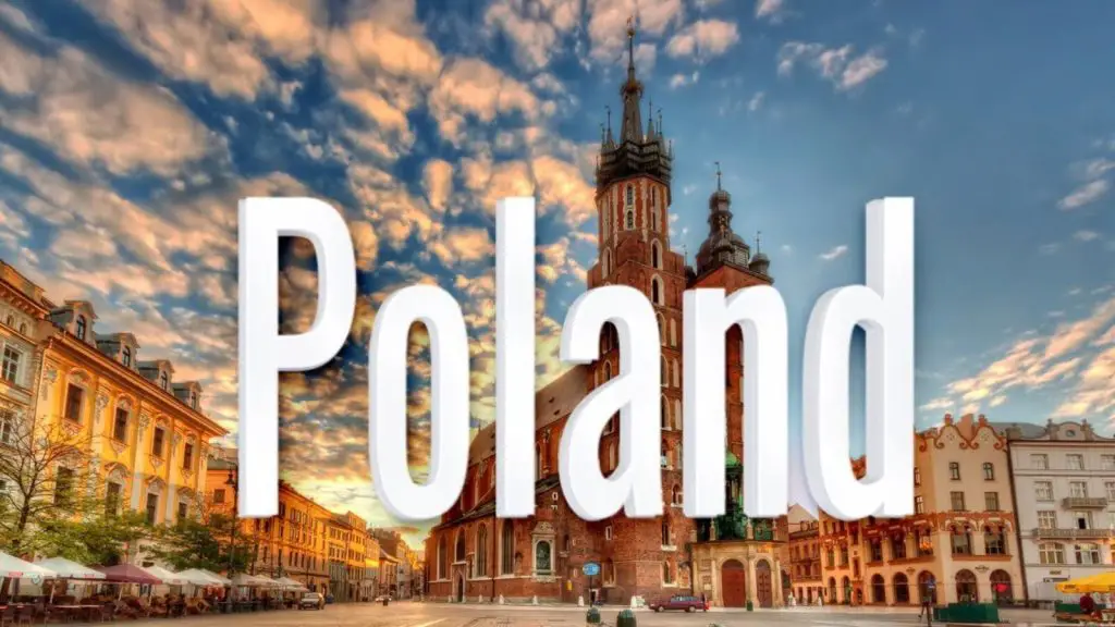 Poland text on the image