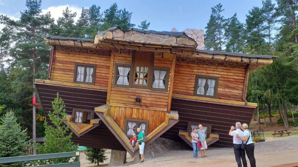 Upside down house in Poland