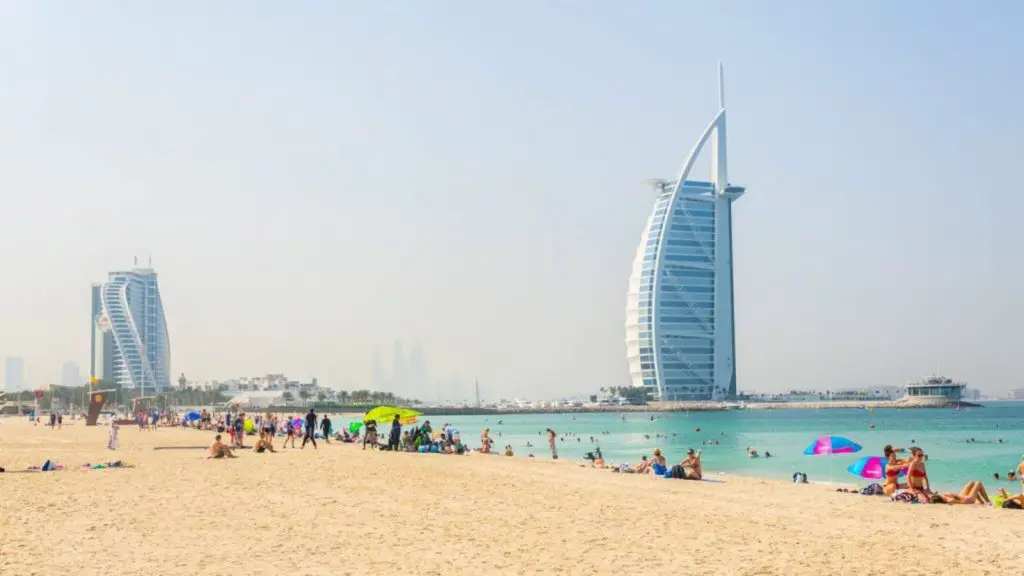 Beach near Burj al Khalifa Dubai