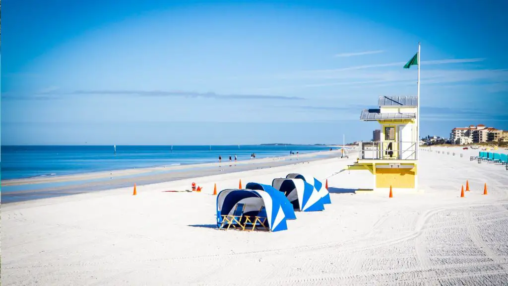 Clearwater beach in Florida
