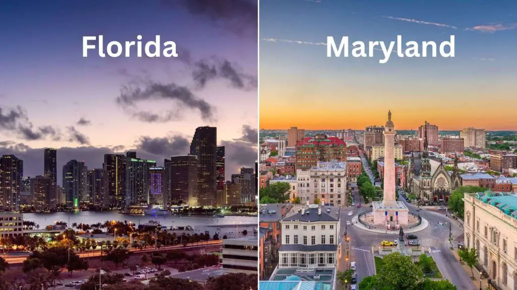 Florida and Maryland comparison