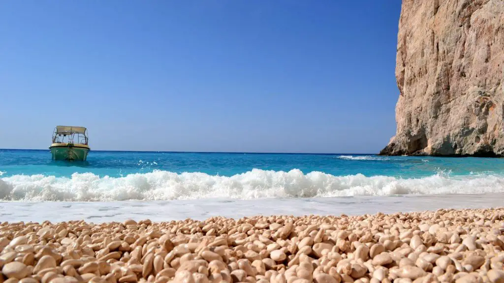 Beach at Zakynthos Greece
