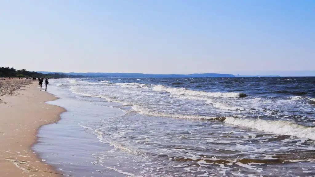 A beach in Gdansk