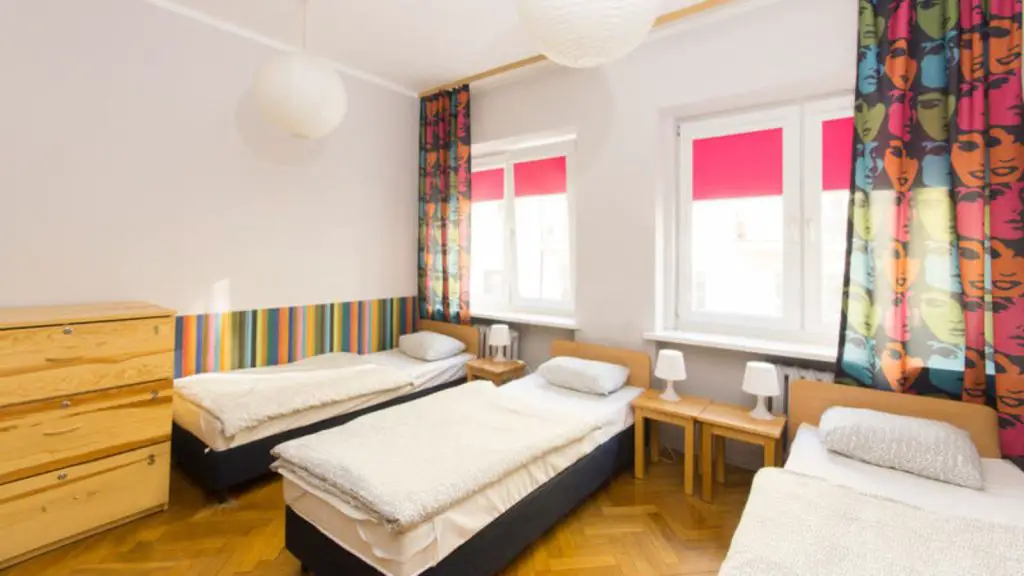 A room in hostel Helvetia, Warsaw