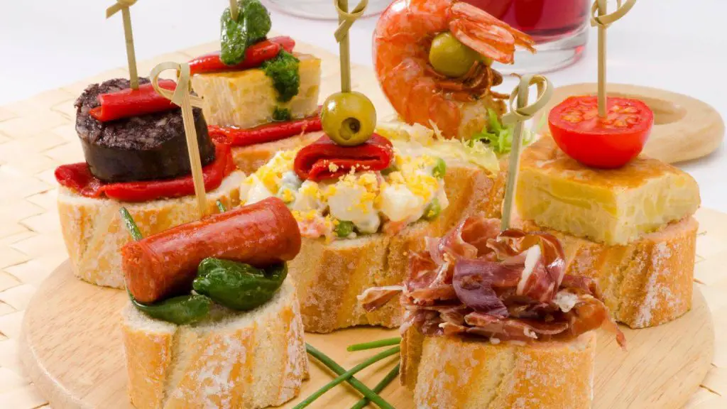 Tray of Montaditos, Spanish Cuisine