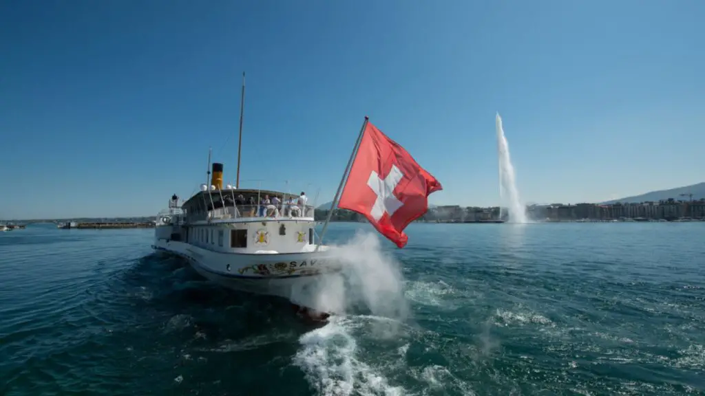 Boat cruise on Lake Geneva
